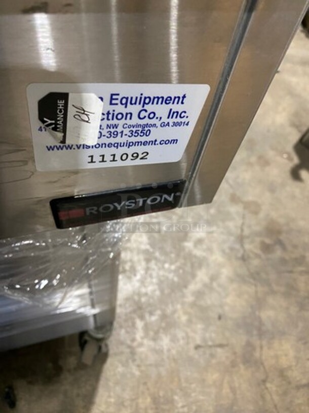 WOW! Royston Commercial Electric Powered Heated Food Display Case Merchandiser! With Sneeze Guard! All Stainless Steel! On Casters! Model: HIMHH1SS362555 120V 60HZ 1 Phase - Image 7 of 9