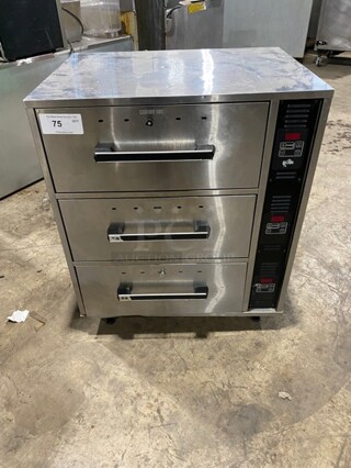 Amazing! STAR 3 Drawer Warmer! All Stainless Steel! On Legs! Individual drawer controls! Model SDW3C!