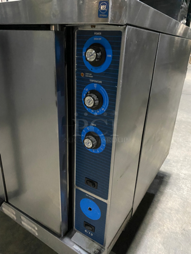 Duke Natural Gas-Powered Full-Size Convection Oven! With Metal Oven Racks! One View Through Door One Solid! All Stainless Steel! - Image 6 of 7