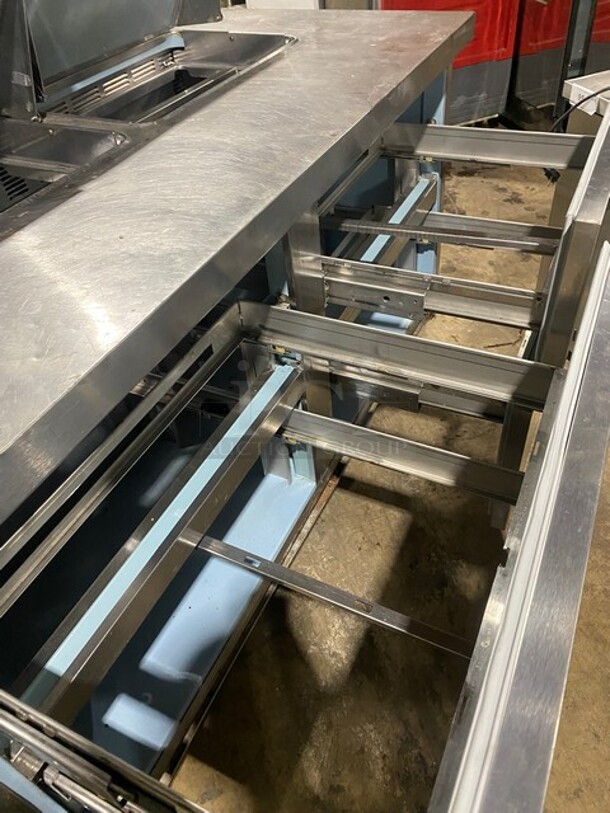 All Stainless Steel Commercial Refrigerated Sandwich/Salad Prep Table! With 4 Drawers Underneath! - Image 7 of 9