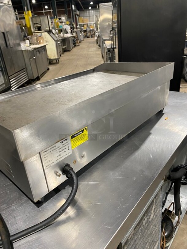 Vevor Commercial Countertop Electric Flat Griddle! With Back & Side Splashes! All Stainless Steel! Serial 230509507723! 110-120V! - Image 4 of 9