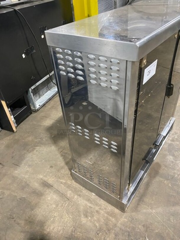  NICE! Robot Coupe ALL STAINLESS-STEEL Commercial Electric Powered Counter Top Chicken Rotisserie Machine!  - Image 2 of 7