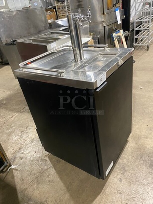 Sweet! 2019 Micro Matic Dual Tap Refrigerated Beer Kegerator! Model MDD23 Serial 8101670260! 115V 1 Phase!  - Image 2 of 9