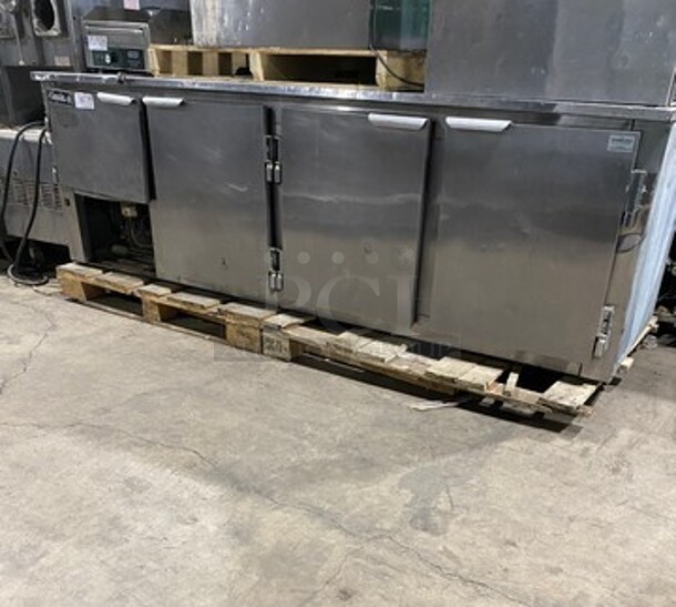 Leader Commercial 4 Door Lowboy/ Work Top Cooler! All Stainless Steel! Model: HBK57D SN: PZ08M1003 115V 60HZ 1 Phase - Image 1 of 10