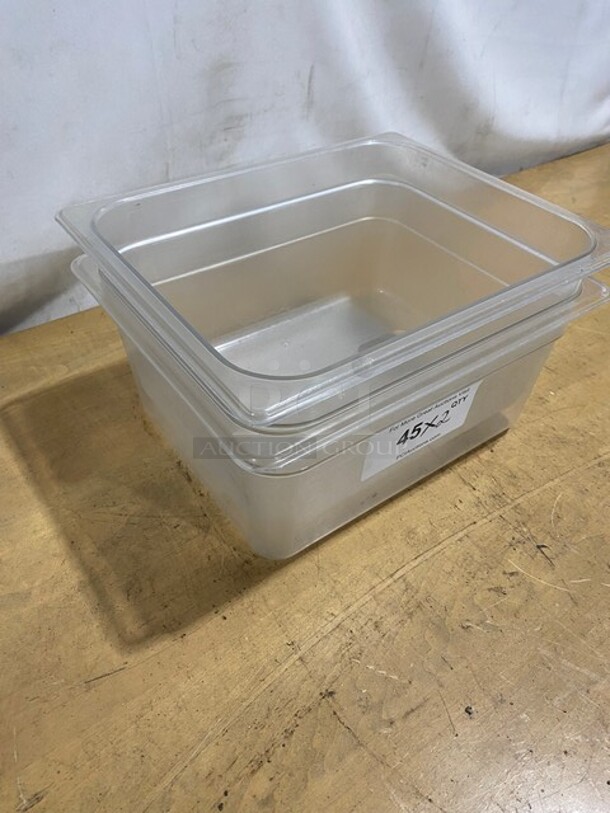 Polycarbonate Clear Food Pans! 2X Your Bid!  - Image 2 of 7