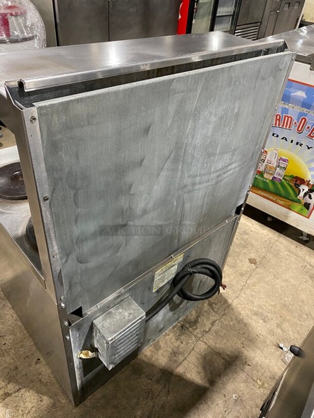 Sweet! Imperial Electric Powered 6 Burner Hot Plate Range! With Full Size Oven Underneath! With Raised Back Splash & Salamander Shelf! All Stainless Steel! - Image 4 of 9