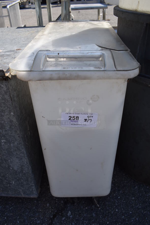 Poly Ingredient Bin on Commercial Casters. 13x29.5x29