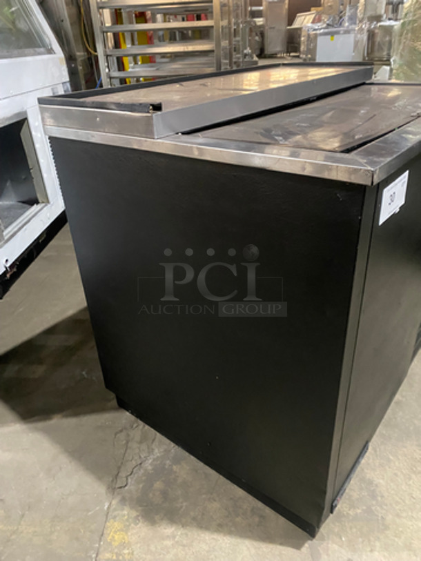 GREAT! True Commercial Under The Counter Beer Bottle Cooler! With Single Sliding Stainless Steel Top Door! Model: TD3612 SN: 1811647 115V 60HZ 1 Phase - Image 2 of 8