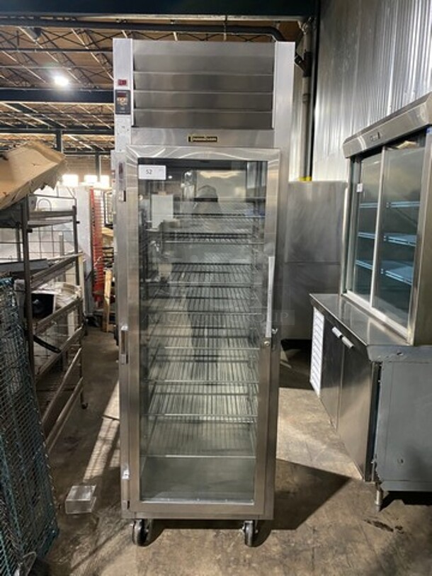 Traulsen Commercial Heated Holding Cabinet/ Food Warmer! With View Through Door! Metal Racks! All Stainless Steel! On Casters! WORKING WHEN REMOVED! Model: AW132NX0001 SN: T45116H10 115/208V 1 Phase - Image 1 of 11