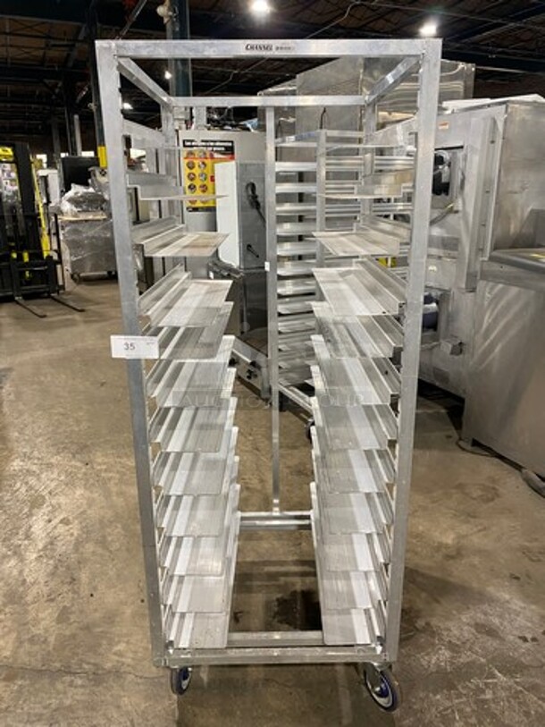 NEW! Channel Metal Commercial Pan Transport Rack! On Casters! Model: AUR12