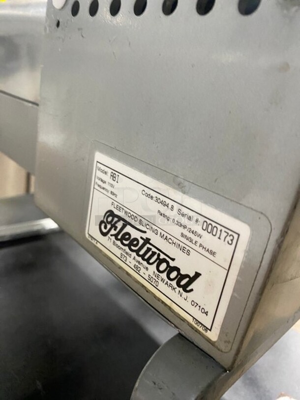 Fleetwood Commercial Countertop Meat Tenderizer Machine! Stainless Steel Body! Working When Removed! Model: ABI SN: 000173! 110V 1 Phase! - Image 6 of 8