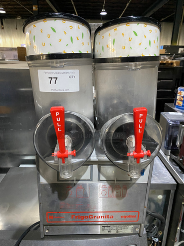 Ugolini Commercial Countertop Slushie/ Frozen Beverage Dispenser! Model: MT2UL 115V 60HZ 1 Phase
