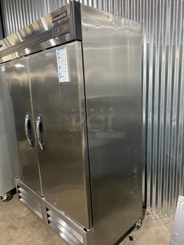 Norlake Commercial 2 Door Reach In Freezer! With Poly Coated Racks! All Stainless Steel! On Casters! AdvantEDGE Series! Model: F49S SN: 13120131 115V 1 Phase - Image 2 of 12