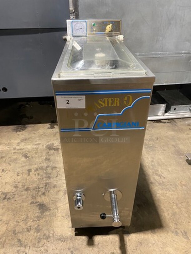 NICE! Carpigiani Commercial Floor Style Pasteurizer Machine! All Stainless Steel! Model PASTOMASTER60 Serial 470888! 220V 3Phase! On Casters! - Image 1 of 9