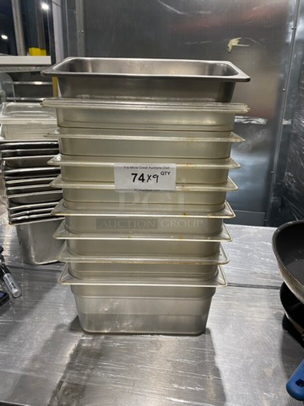 MISCELLANEOUS! Commercial Steam Table/ Prep Table Food Pans! Cambro Clear Poly Food Containers! 9x Your Bid! - Image 1 of 11
