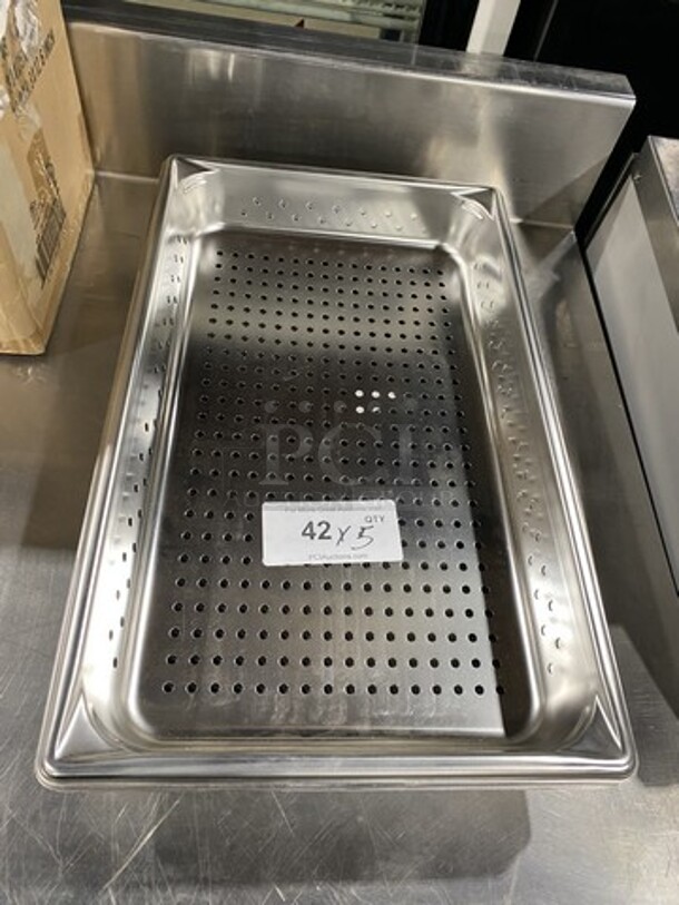 NEW! Full Size Perforated Trays! 5 X Your Bid!