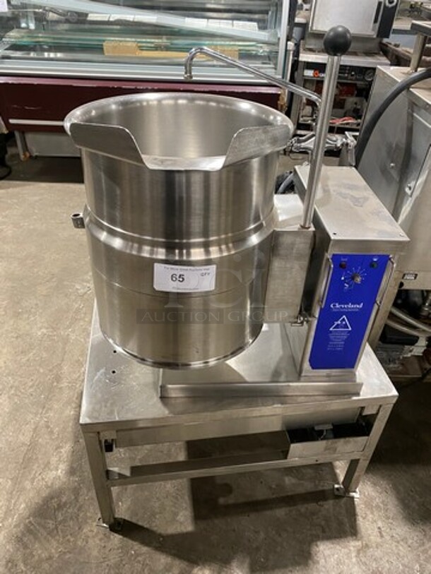 Cleveland Commercial Electric Powered Tilting Soup Kettle! All Stainless Steel! On Legs! Model: KET6T SN: WT504700A01 - Image 1 of 11