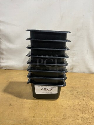Camwear Polycarbonate Black Food Pans! Model: 94CW! 8X Your Bid! 