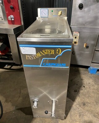 Carpigiani Commercial Floor Style Pasteurizer Machine! All Stainless Steel! Model PASTOMASTER60 Serial 470888! 220V 3Phase! On Casters!