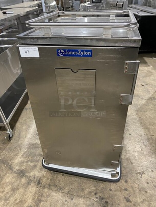 2013 Jones Zylon Commercial Single Door Dry Food Transport Cart! All Stainless Steel! On Casters! Model: ETCUA7 SN: 133831202 - Image 1 of 7