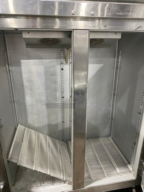 Randell Commercial 2 Door Reach In Cooler! With Poly Coated Racks! All Stainless Steel! On Casters! - Image 2 of 6