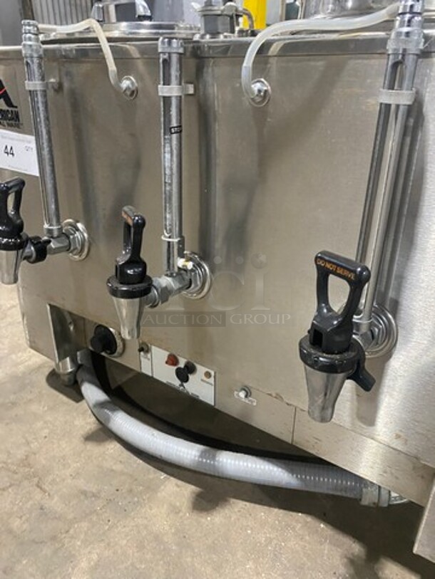 American Metal Ware! All Stainless Steel! Dual Coffee Brewer! With Hot Water Line! On Legs! Model 8103E Serial 106166! 120/208V 1 Phase! - Image 7 of 11