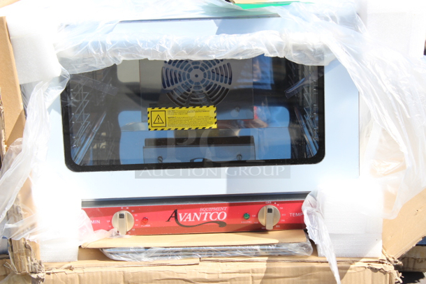 BRAND NEW SCRATCH & DENT! Avantco CO-16 Half Size Countertop Convection Oven, 1.5 Cu. Ft. - 120V, 1600W. Original Packaging Damaged. 23x71x22-1/2x16-1/2 - Image 2 of 6