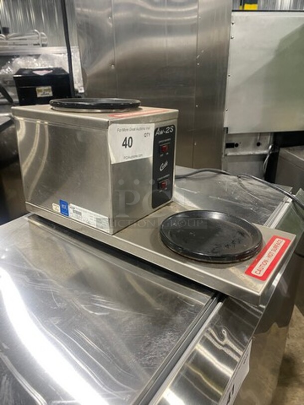 Curtis Commercial Countertop Dual Coffee Pot Warming Station! All Stainless Steel! Model: AW2S10 SN:10050451 120V - Image 2 of 8
