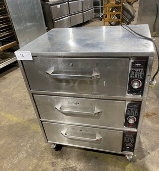 Hatco Commercial Countertop Electric Powered 3 Drawer Warmer! Solid Stainless Steel!