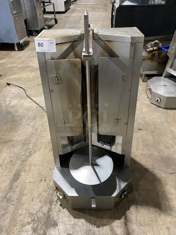 Auto Doner Commercial Countertop Natural Gas Powered Vertical Broiler Gyro Machine! All Stainless Steel! Model: G300 SN: 34295 - Image 1 of 11