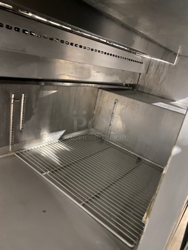 Continental Commercial Refrigerated Pizza Prep Table! With 3 Door Storage Space Underneath! All Stainless Steel! On Casters! Model: CPA68 SN: 15974548 115V 60HZ 1 Phase - Image 6 of 9