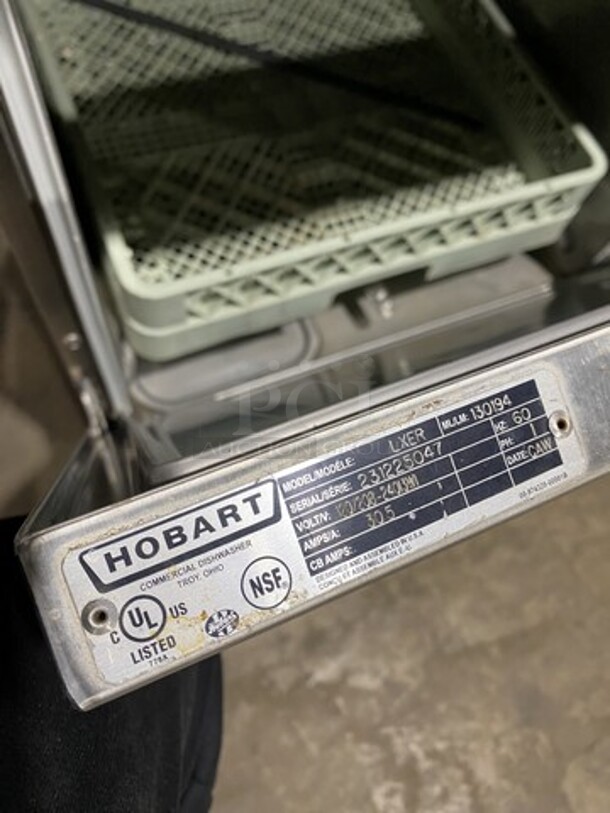 Hobart Under The Counter Dishwasher! Advansys Series! Model LXER Serial 231225047! 120/208/240V 1 Phase!  - Image 8 of 9