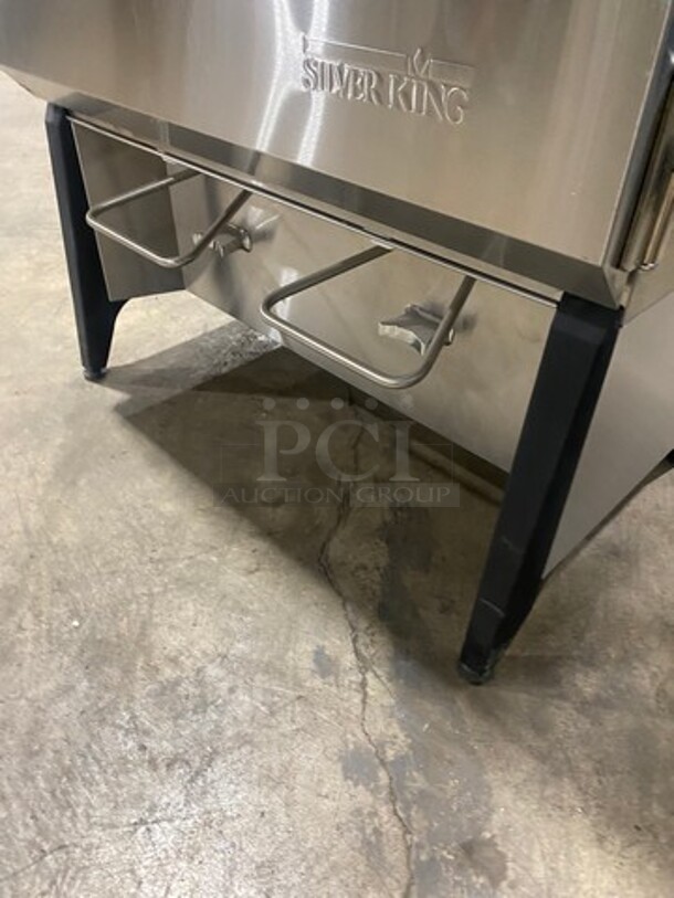 NICE! Silver King Commercial Countertop 2 Spout Refrigerated Milk Dispenser! Stainless Steel Body! - Image 6 of 7