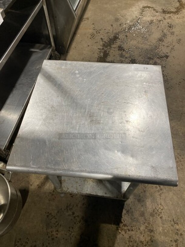 Solid Stainless Steel Work Top/ Prep Table! With Storage Space Underneath! On Legs! - Image 5 of 6