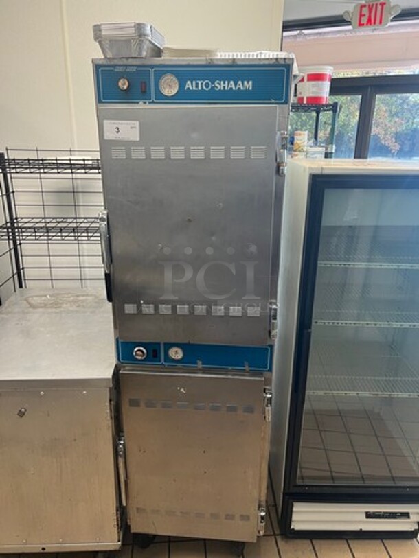 Alto Shaam Commercial Heated Holding Cabinet/ Food Warmer! All Stainless Steel! On Casters! WORKING WHEN REMOVED! Model: 1000UP SN: 4734112488 120V 60HZ 1 Phase