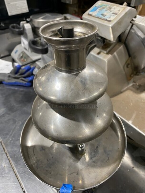 Helman Group Stainless Steel Countertop Chocolate Fondue Fountain! Model: CFF900 SN: 2805 120V  - Image 4 of 6