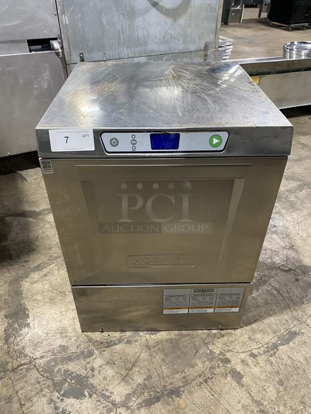 Hobart New Boby Style Commercial Undercounter Dishwasher! All Stainless Steel! MODEL: LXEC SN:231177785! 120V 1PH!  - Image 1 of 10