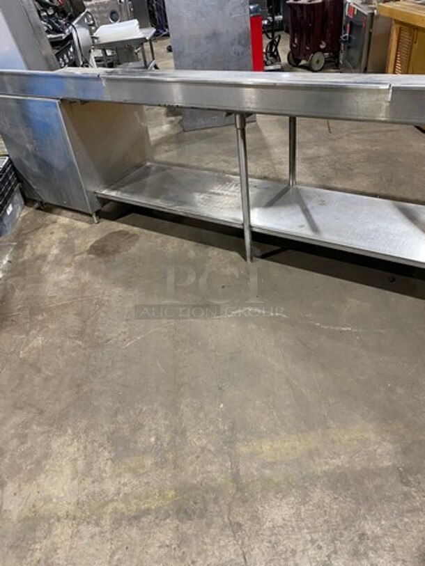 Solid Stainless Steel Work Top/ Prep Table! With Storage Space Underneath! On Legs! - Image 4 of 6