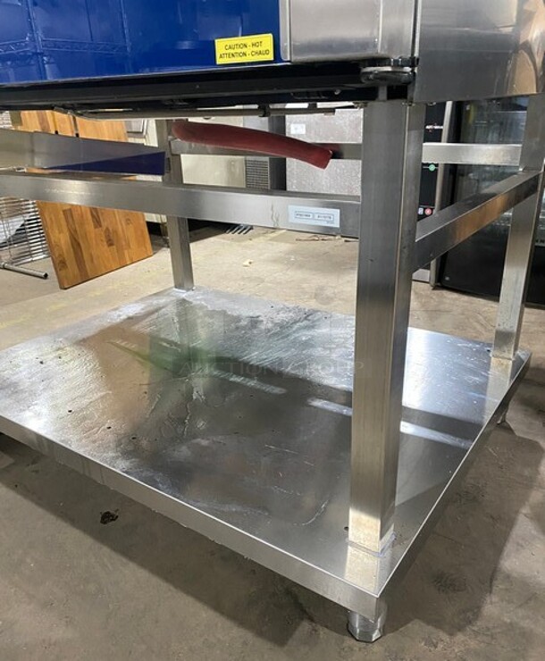 2015 Electrolux Air-O-Steam Electric Touch Line Combi Convection Oven! With View Through Door! Metal Oven Racks! With Open Underneath Storage Space! All Stainless Steel! On Legs! MODEL AOS102EKM1 SN:54810001 208V 3PH  - Image 8 of 11