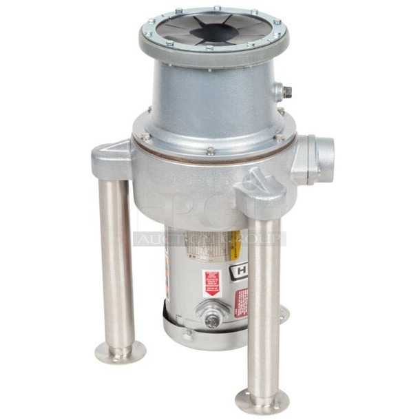 BRAND NEW SCRATCH & DENT! Hobart FD4/150-1 Commercial Garbage Disposer with Adjustable Flanged Feet - 1 1/2 hp, 208-230/460V. IN THE BOX!  - Image 1 of 3