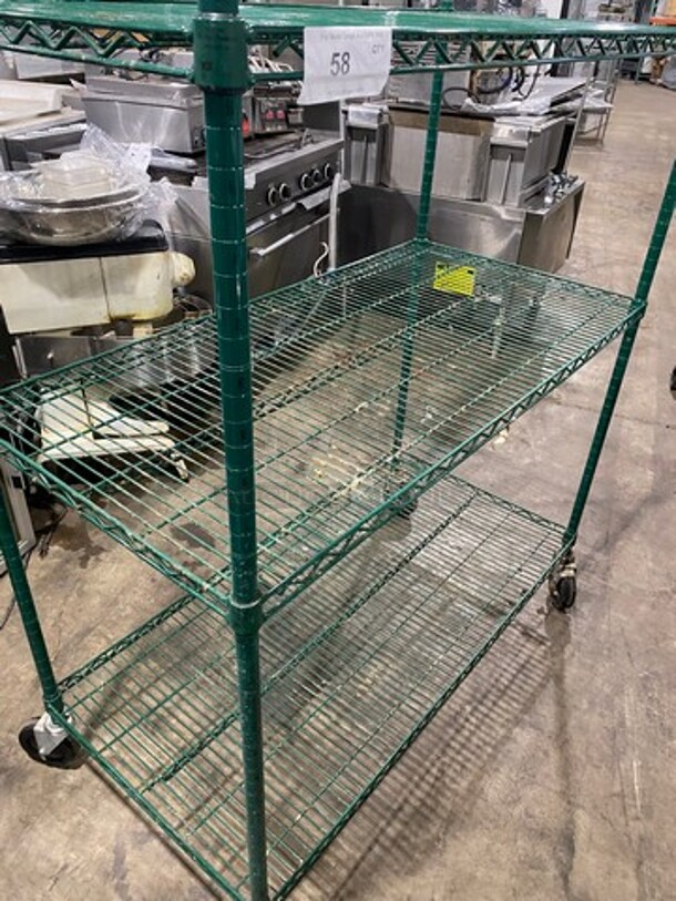 Metro 3 Tier Shelf! On Casters! BUYER MUST DISMANTLE! PCI CANNOT DISMANTLE FOR SHIPPING! PLEASE CONSIDER FREIGHT CHARGES! - Image 5 of 8
