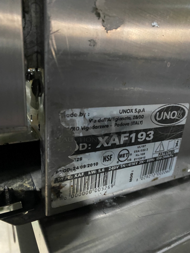 Unox Commercial Electric Powered Convection Oven! With View Through Door! All Stainless Steel! Rossella Series Model: XAF193 240V 60HZ 1 Phase - Image 5 of 8