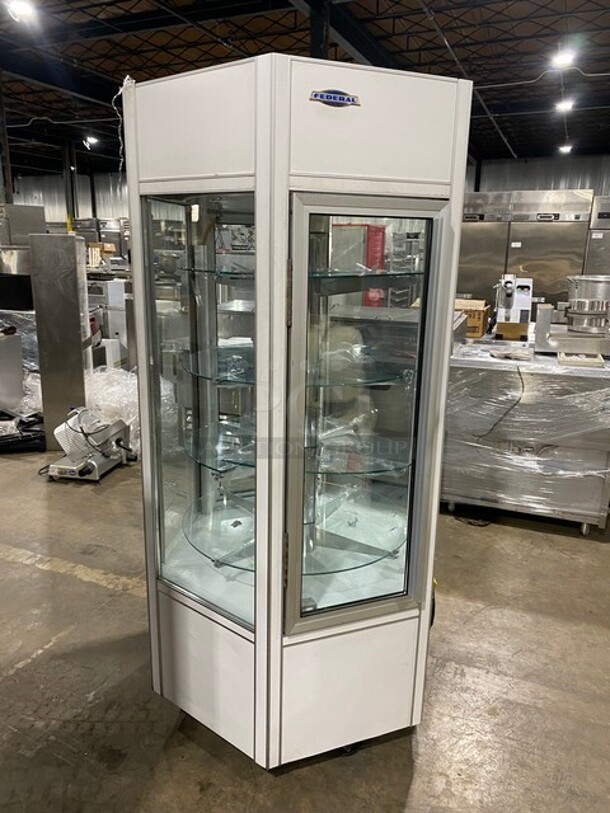 Federal Industries Metal Commercial Pie Cooler Merchandiser! MODEL 100SC SN:62301 115V 1Ph - Image 3 of 7