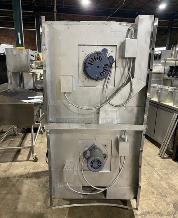 Vulcan Commercial Double Deck Convection Oven! With View Through Doors! Metal Oven Racks! All Stainless Steel! On Casters! 2x Your Bid Makes One Unit! Model: SG1010B SN: 48043916 - Image 2 of 10