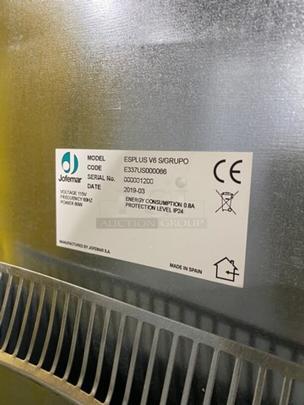 LATE MODEL! 2019 Jofemar Commercial Digital Vending Machine! With Keys! Model: ESPLUSV6S/GRUPO SN: 000001200 - Image 6 of 10