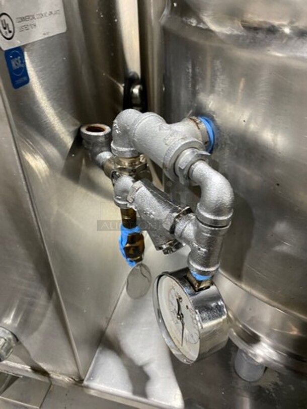 GREAT! Groen Commercial Electric Powered Tilting Soup Kettle! On Equipment Stand! All Stainless Steel! On Legs!  Model: TDB40 SN: 86389 & SN: 86387 208V 60HZ 3 Phase - Image 10 of 12