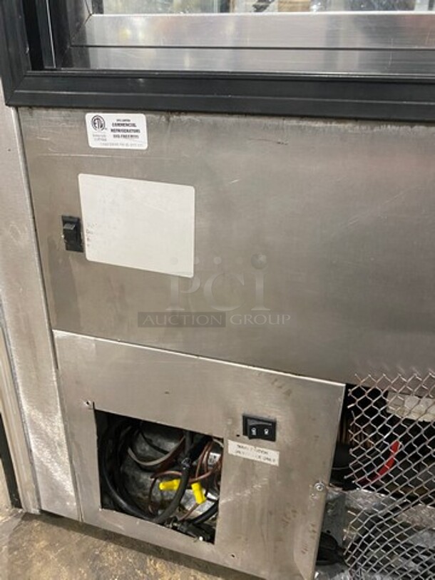 Commercial Refrigerated Bakery Display Case Merchandiser! With Straight Front Glass! With Sliding Rear Access Doors! Stainless Steel Body! - Image 7 of 10