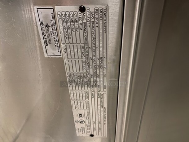 Victory Commercial Single Door Reach In Freezer! All Stainless Steel! On Legs! Model: FS1DS7EW SN: B0380890 115V 60HZ 1 Phase - Image 7 of 9
