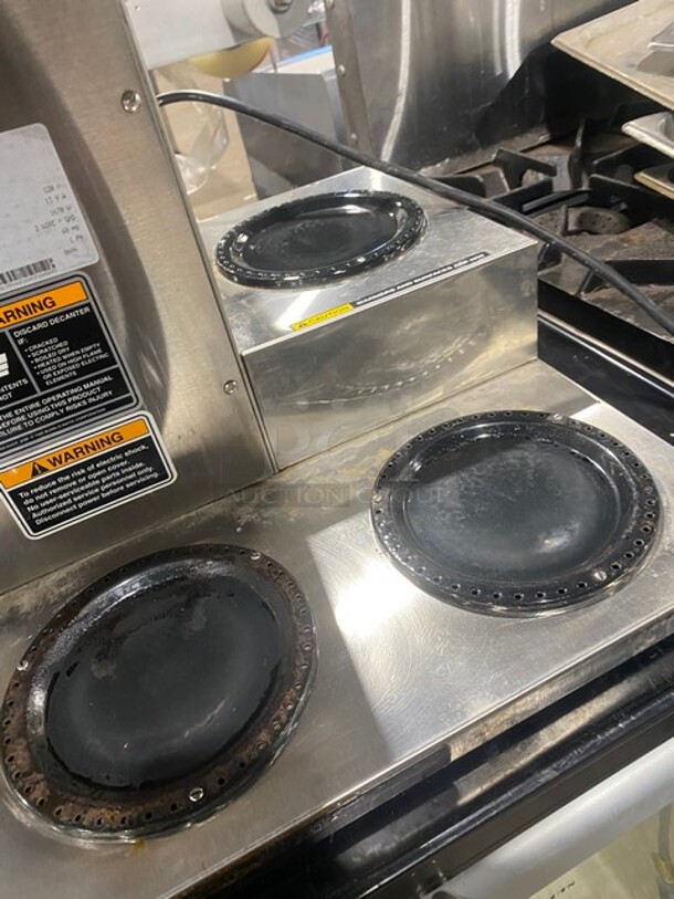 Bunn Commercial Countertop Coffee Brewing Machine! With 3 Pot Warming Stations! With Hot Water Dispenser! All Stainless Steel! Model CWTF15 Serial CWTF345097! 120V 1Phase! - Image 6 of 8