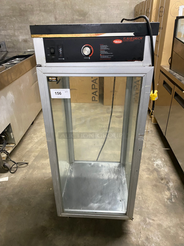 Hatco Commercial Heated Holding Cabinet! Glass All Around Showcase Style! Stainless Steel Body! On Casters! Model: PFST2X SN: 8873570447 120V 60HZ 1 Phase